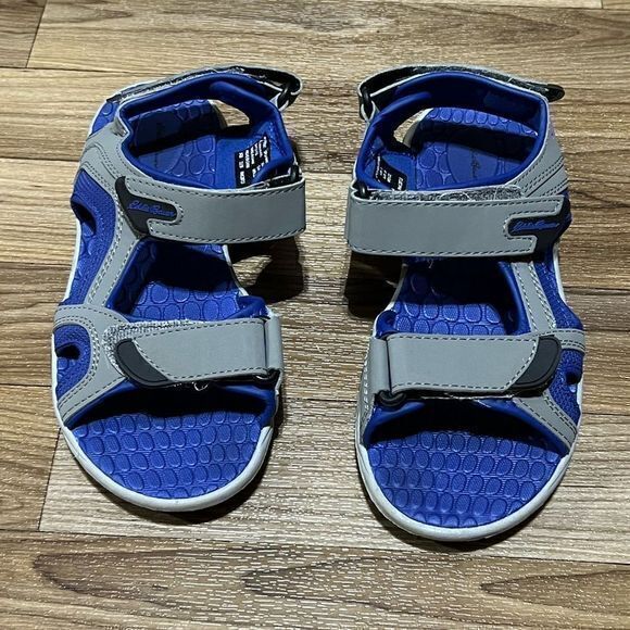 Eddie Bauer Sz 3 Boys‎ Westmont Sandals Gray Blue - Picture 1 of 7